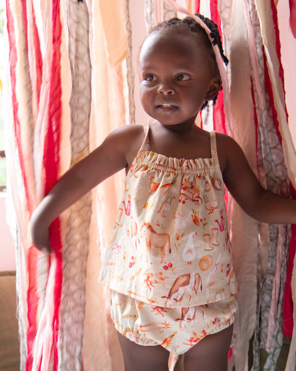 At the Shamba Top and Bloomers Set